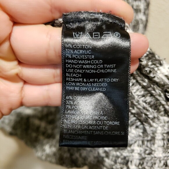 BDG Urban Outfitters Open Front Cardigan Marble Heathered Pocketed Women's M - Picture 8 of 8